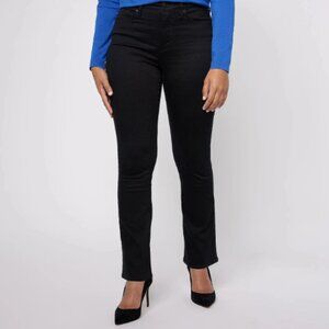 NYDJ High Rise Billie Mini Bootcut Jean - Black-Petite 16-NWT-A629113